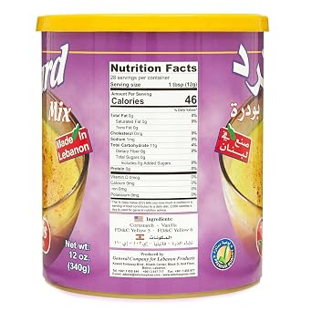 Adonis - Custard Powder, Halal 12 Oz (350g)