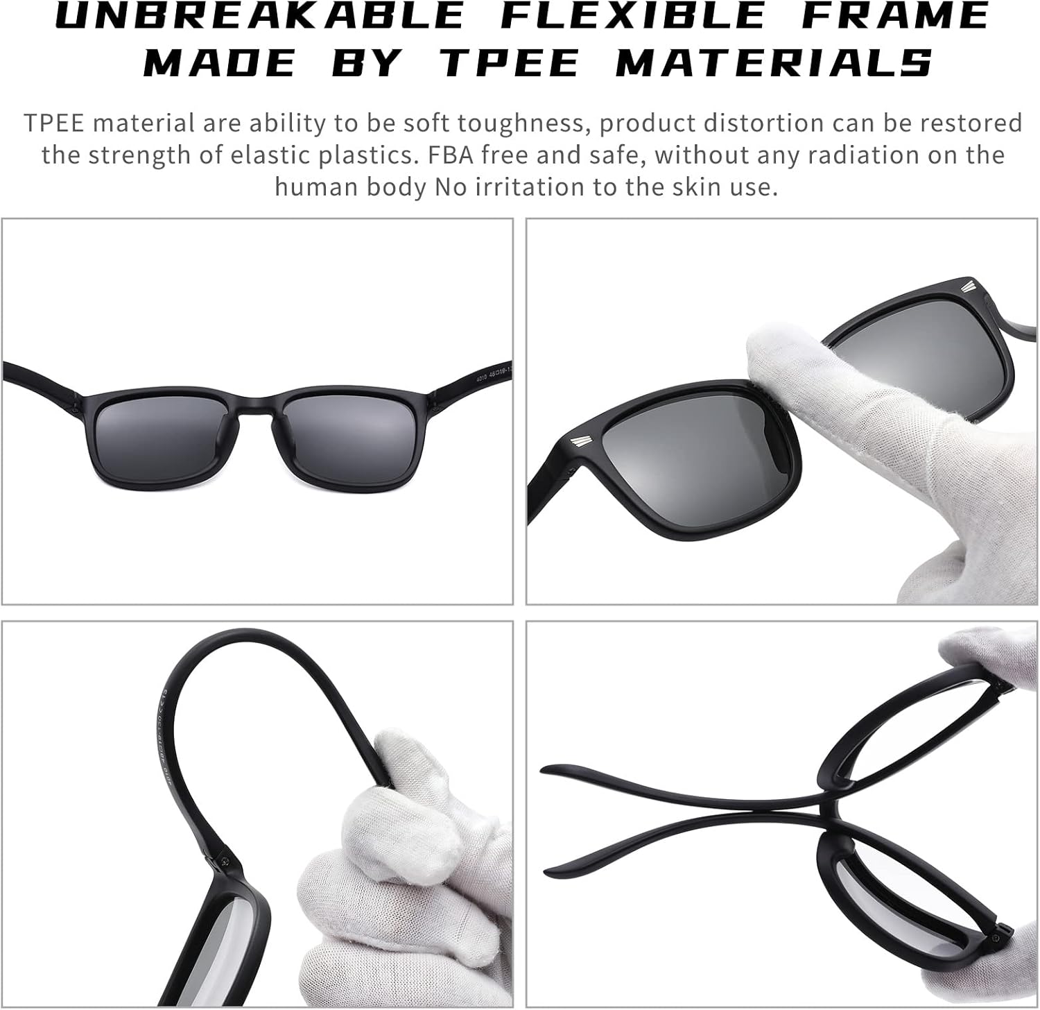 COASION Polarized Kids Sunglasses UV 400 Protection for Girls Boys Classic Retro Style Toddler Shades Age 3-12 - Image 5