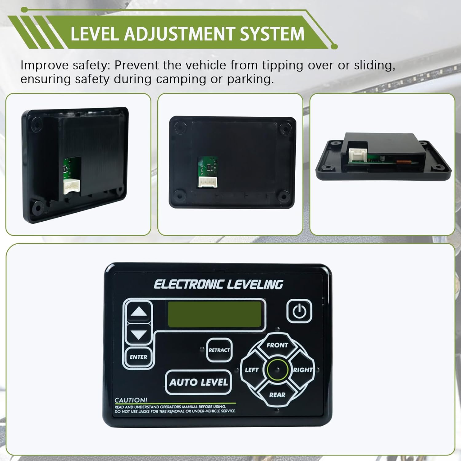 RV Leveling System Touchpad Control Panel 421484 - with Auto-Leveling Button Compatible with Lippert 5th Wheel, Travel Trailer