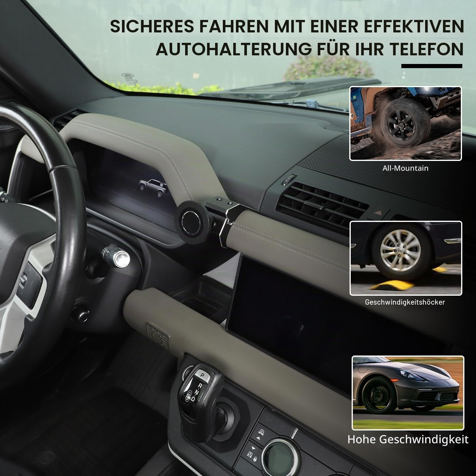 Yinanlutos Magnetische Handyhalterung kompatibel mit Land Rover Defender 2020-2023 Typ G