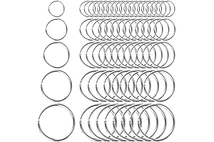 200Pcs Assorted Key Rings Kit: Your Keychain and Crafting Secret