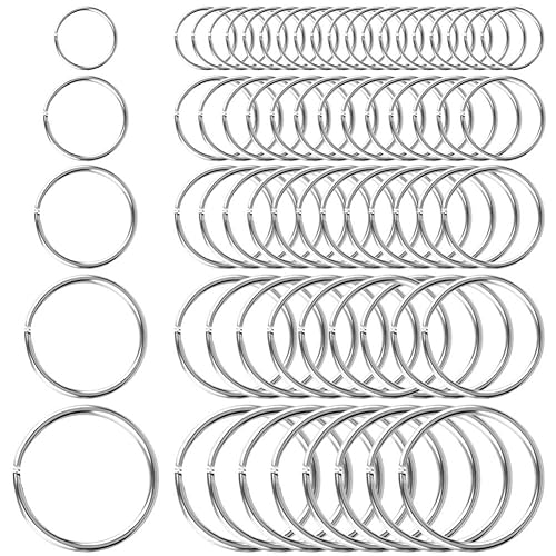 Selizo 200Pcs Split Key Rings Bulk for Keychain and Crafts