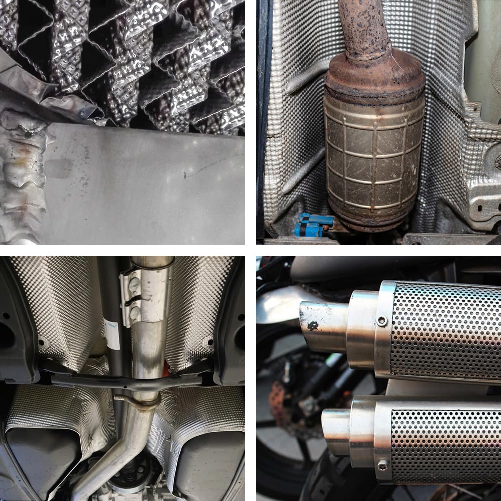 hittebeschermplaat- voertuig - reparatieset - reliëf - gealuminiseerd