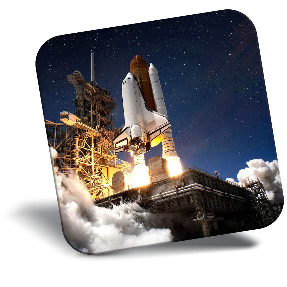 Destination Vinyl Ltd Fridge Magnet - Space Shuttle Launch Rocket 13041