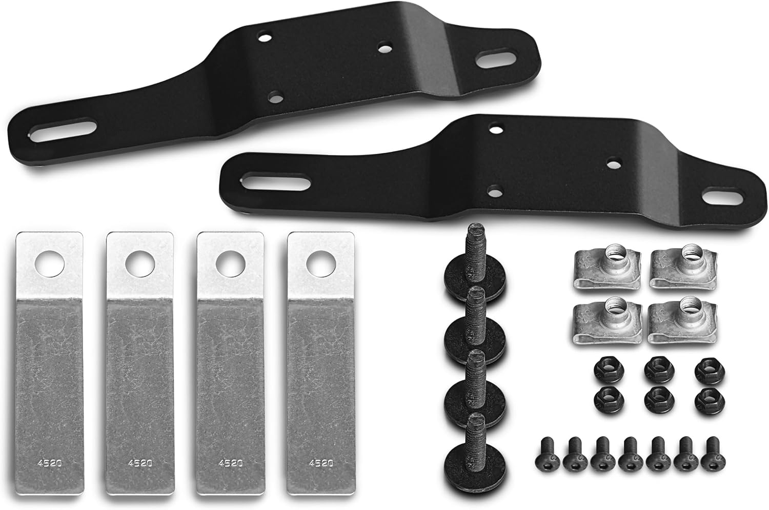 RealTruck AMP Research BedXTender Bracket Kit, 2 Brackets + Hardware | 74612-01A | Fits 2019 - 2024 Chevrolet Silverado & GMC Sierra 1500; 2022-2024 Silverado 1500 LD/LTD & Sierra 1500 LTD (Short Bed)