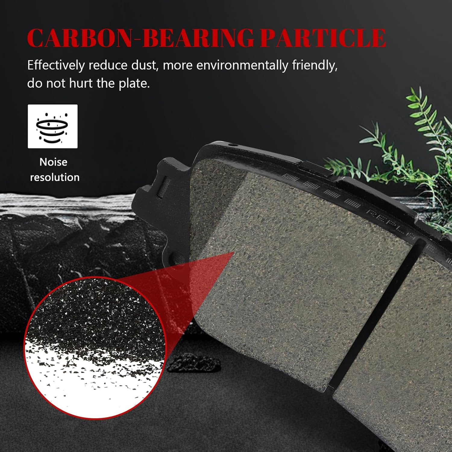 Ceramic Disc Brake Pads Set Front and Rear Replacement for Toyota Camry 2018 2019 2020 2021 2022 2023 2024