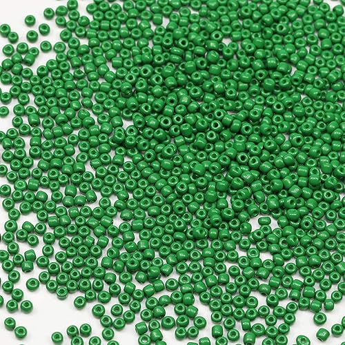 Vista 51 de Tamaño 6/0 - Cuentas de semillas de vidrio para manualidades de 0.157 in, cuentas blancas para la fabricación de joyas