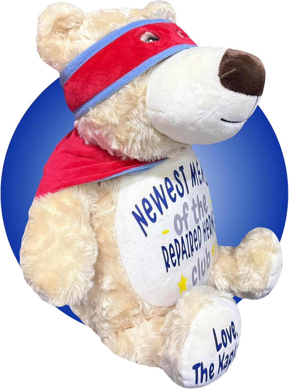 Hernia Surgery Gifts for Children - Personalized Hernia Repair Recovery Pillow - Hernia Surgery Recovery Gifts - Diaphragm Repair for Kids - Diaphragmatic Hernia Items (Superhero Bear)