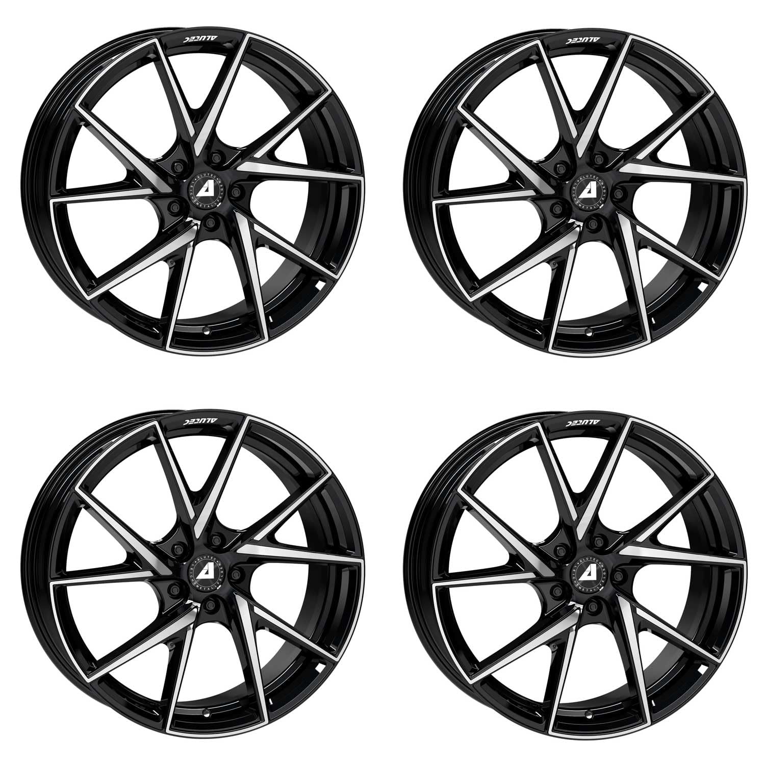 4 x felgi Alutec ADX.01 7.5Jx18 ET40 5x114,3 diamentowo-czarne, polerowane frontowo kompatybilne z Renault Clio Espace Fluence Kadjar Kangoo Koleos Laguna Latitude