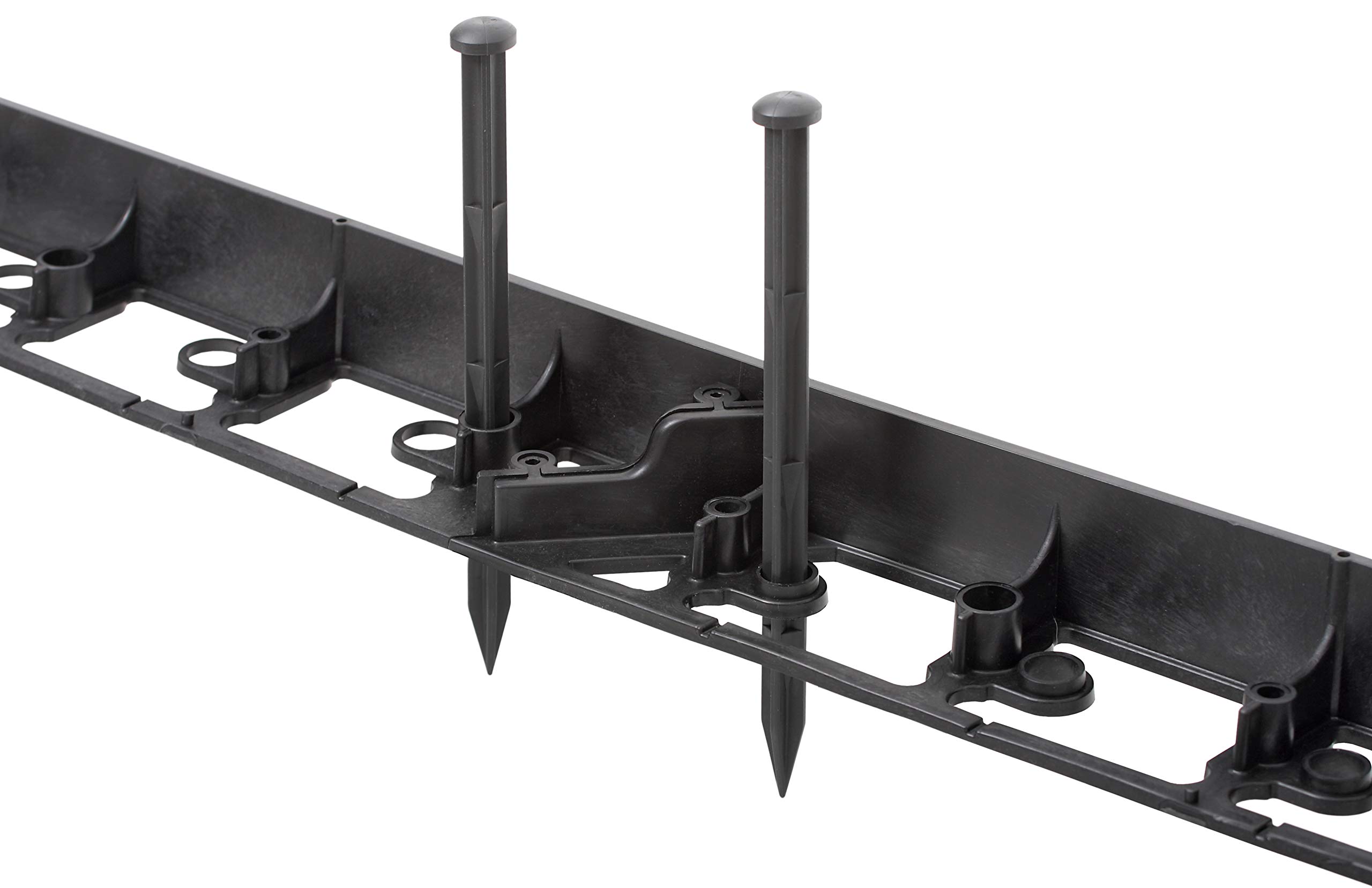 GARDENIX obrzeże do trawnika, rabaty i kostki brukowej - krawędź do koszenia + 3 gwoździe na metr (Rim 90°, 55 mm x 140 mm, 8 metrów)