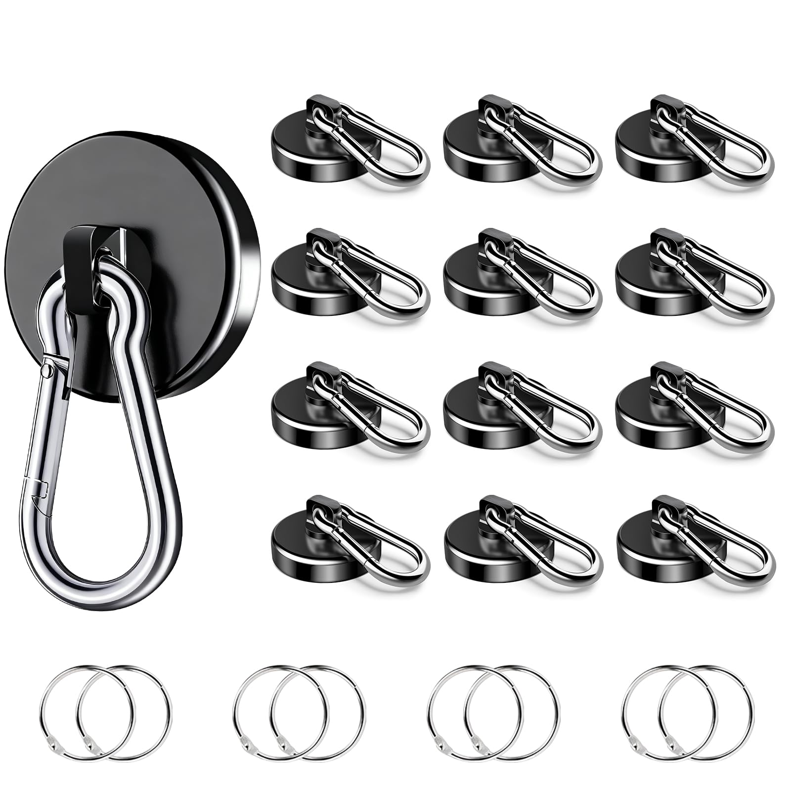 Heavy Duty Magnetic Hooks - 150Lbs Strength -9 Heavy Duty Magnetic Hooks - 150Lbs Strength -9
