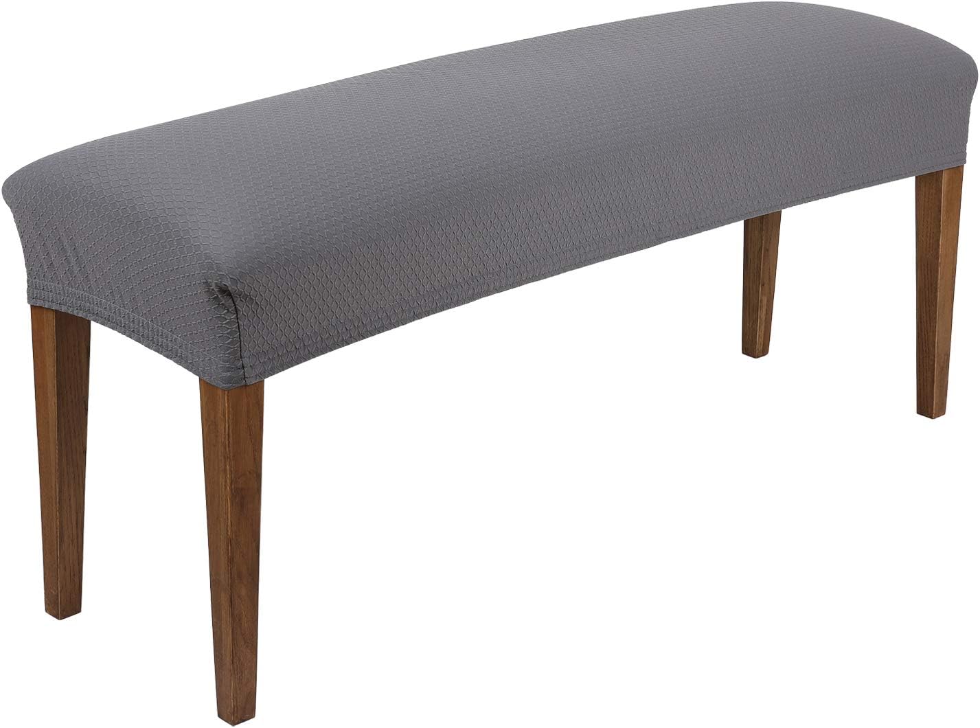 smiry Jacquard Dining Room Bench Covers, Stretch Spandex