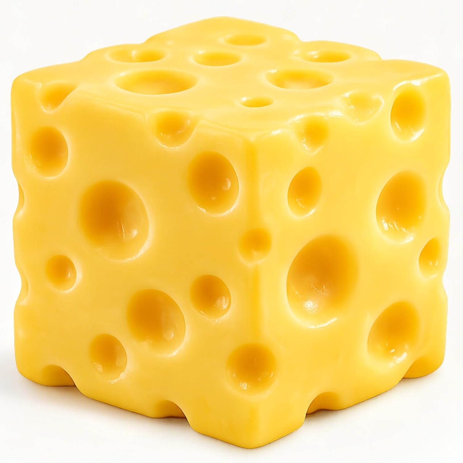 Cheese Squishy Cube Block: Squishies Stress Relief Fidget Toys for Adults