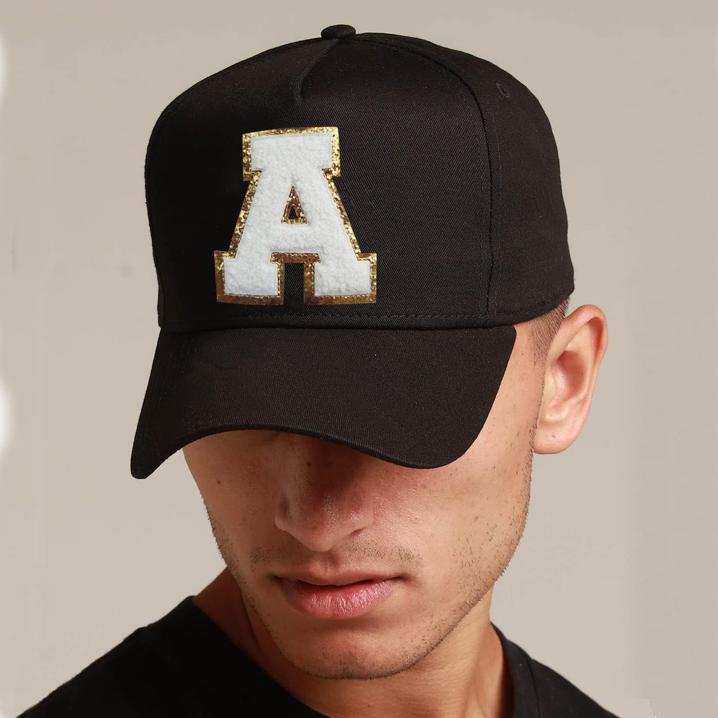 3Pcs Letter Patches Varsity Glitters Chenille,SPRT Iron on White Letter Patch,Alphabet Cloth Patch for Team Costume Decoration 3.1in Height T (3 Pieces) - Image 3