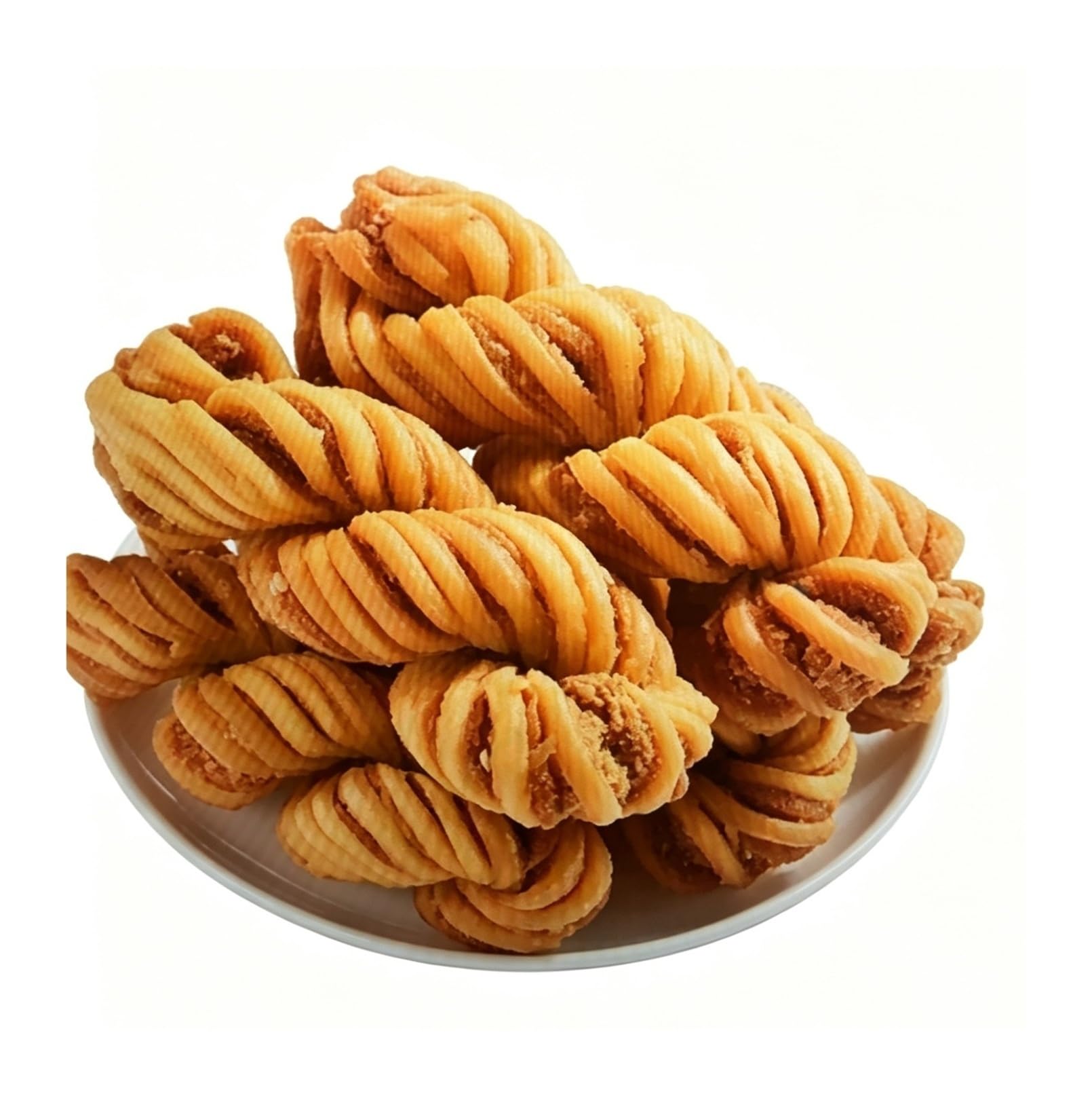 Donuts retorcidos crujientes al estilo de Tianjin, 120 g, capas sobre capas de sabor, crujientes con cada bocado. Una delicia tradicional que te conquistará al primer gusto.(4bag)