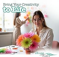 Vista 6 de Ocean Tides 100 hojas (14 x 20 pulgadas) de papel de regalo de Navidad, papel de seda de regalo a granel para manualidades, cumpleaños y vacaciones