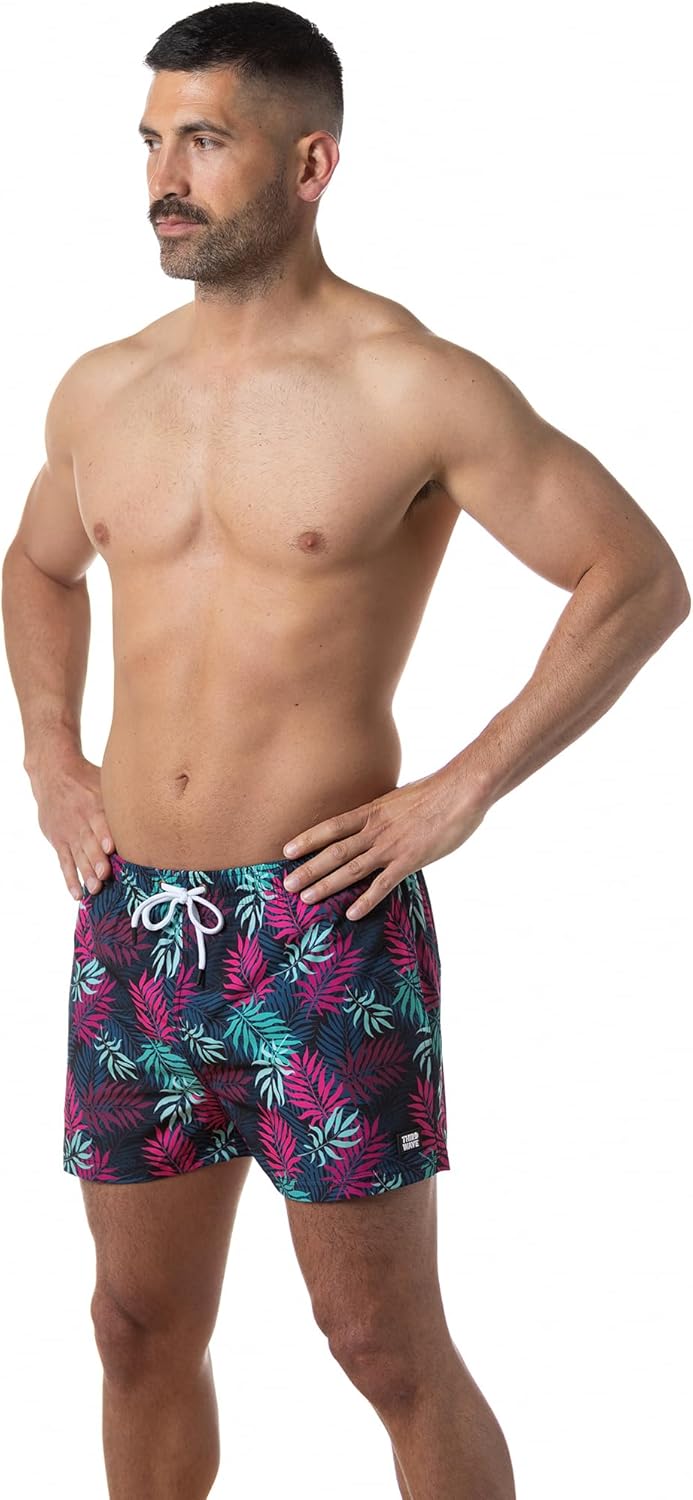 Third Wave Swim Trunks for Men with Compression Liner and 3 Inch Inseam - Premium Swim Shorts and Bathing Suit for Swimming - Image 4