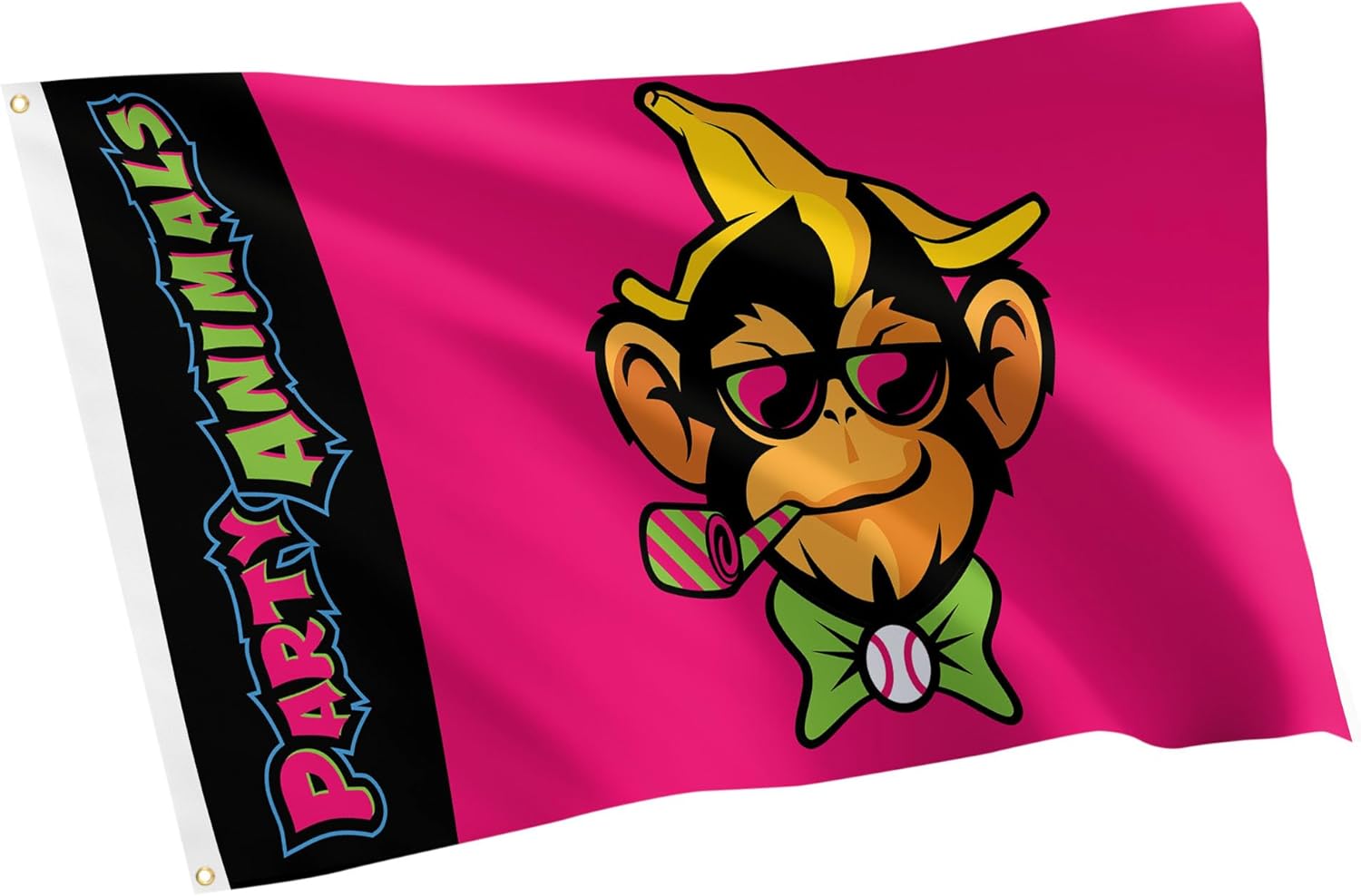 Desert Cactus Party Animals Baseball Flag 100% Polyester Indoor Outdoor 3x5 feet Team Flags (Flag C)