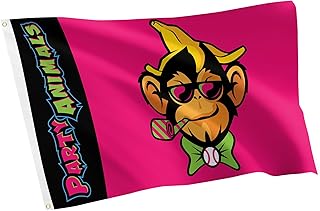 Desert Cactus Party Animals Baseball Flag 100% Polyester Indoor Outdoor 3x5 feet Team Flags (Flag C)