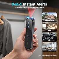 Vista 5 de Detector de Cámara Oculta Antiespía con 99% de Precisión, Encuentra Rastreadores GPS y Dispositivos de Escucha, Protector de Privacidad Portátil