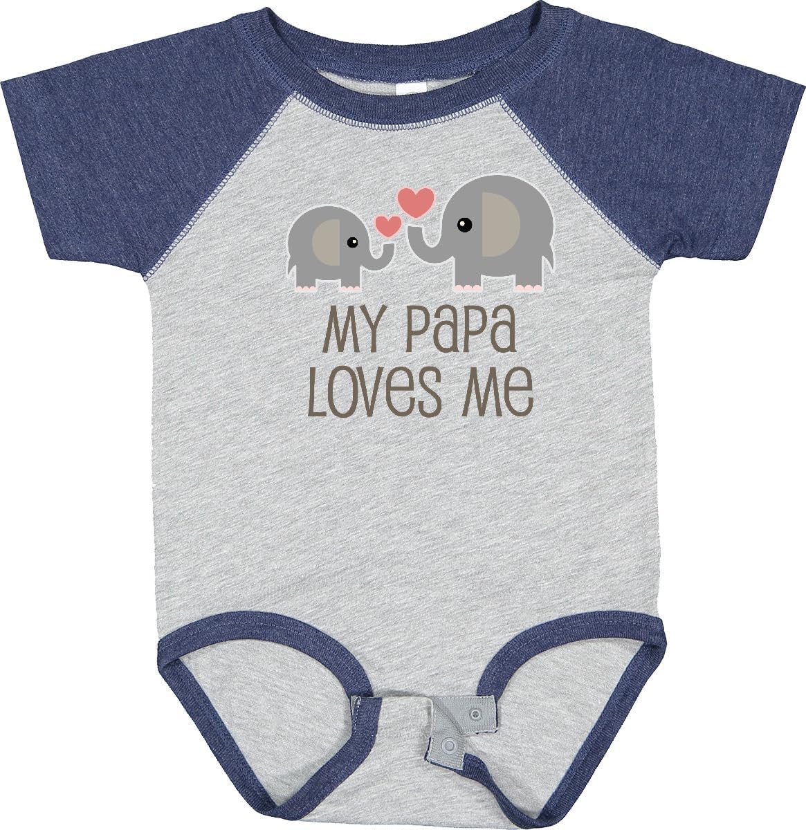 inktastic My Papa Loves Me Grandchild Baby Bodysuit