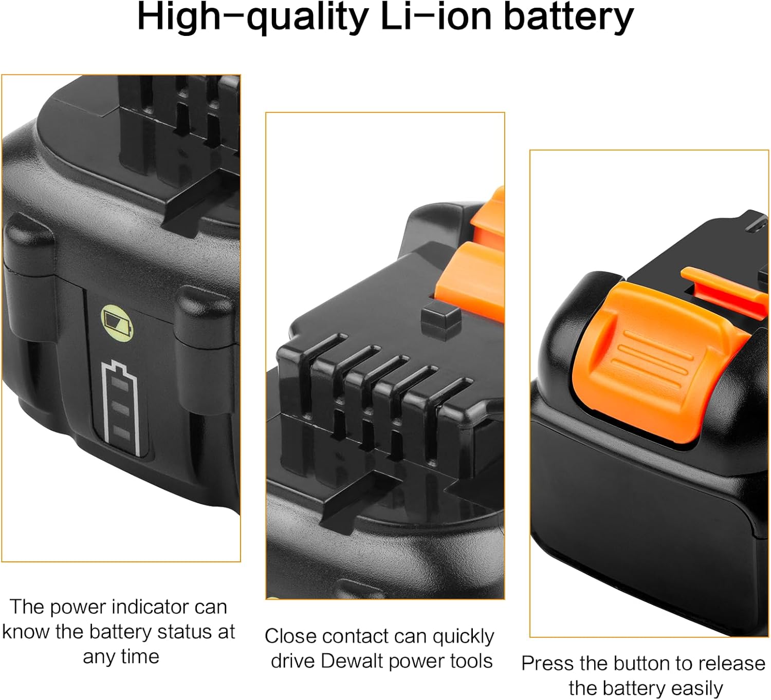 Labtec High-Capacity 12V 7Ah Replacement Battery Compatible with Dewalt 12V Power Tools (DCB123, DCB127, DCB122, DCB124, DCB121) - 4 Pack