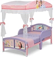 Vista 10 de Delta Children Cama infantil con dosel, princesa Disney