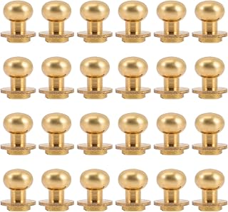 24 Sets Round Handle Single Hole Handles Tiny Dresser Knobs Kitchen Cabinet Handles Mini Round Knobs Handles for Dresser Drawers Case Handle Minimalist Stainless Steel Small Drawer