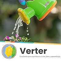 Vista 3 de Nuby Regadera de baño o juguete al aire libre para niños pequeños y niños, juego exterior de primavera y verano, a partir de 18 meses, artículos