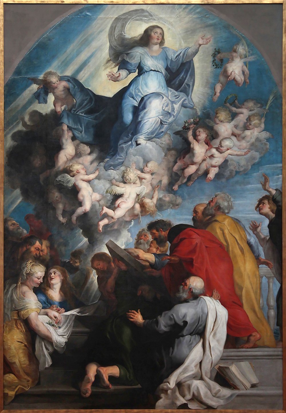 L'assomption de la Vierge Rubens impression d'art Archival Matte grand cadre noir
