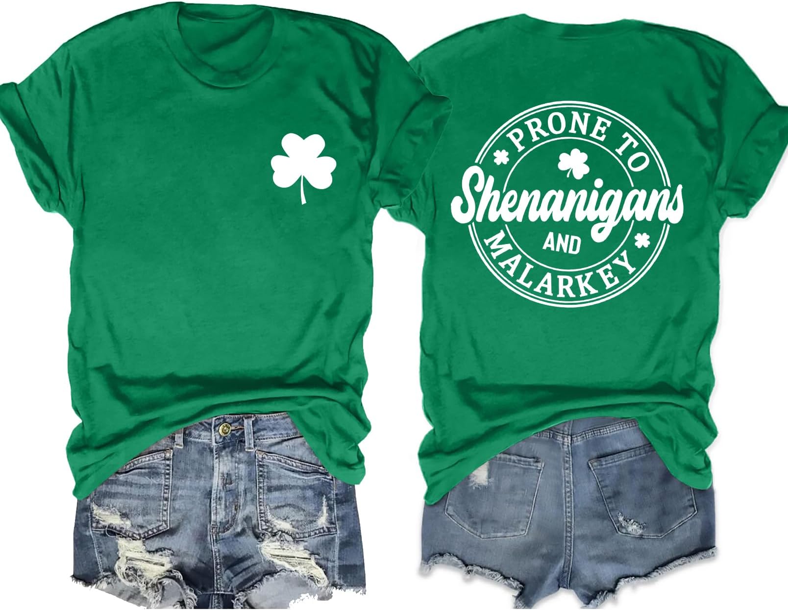 St Patricks Day T Shirts Women Shamrock Tshirt Ladies Funny Irish Short Sleeve Top