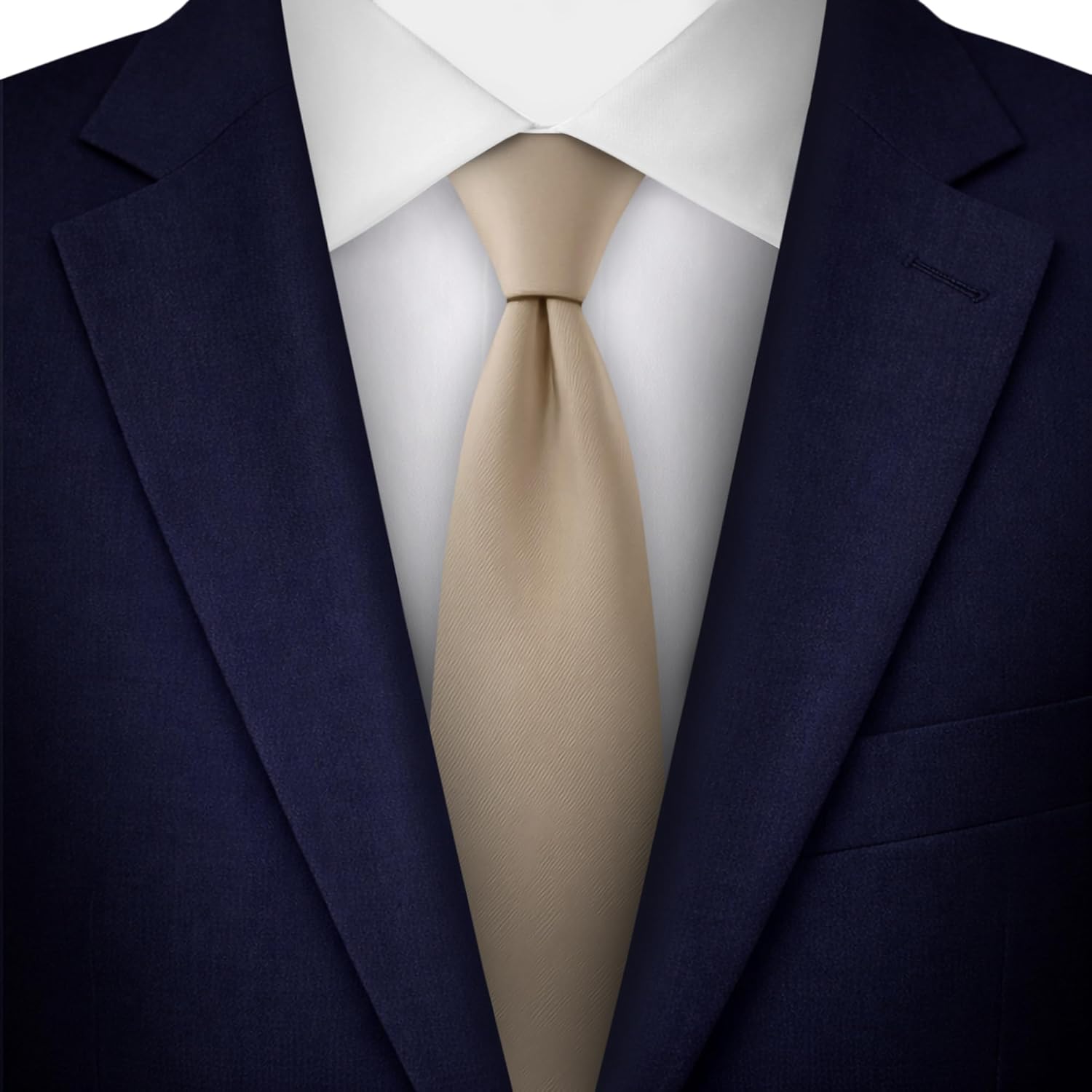 Jacob Alexander Men's Slim Width 2.75" Solid Color Tie - Image 2