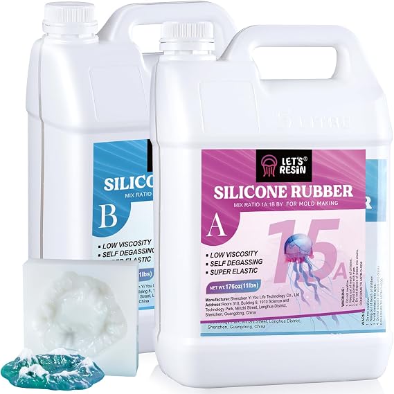 LET'S RESIN Silicone Mold Making Kit and 36 Colors Mica Powder