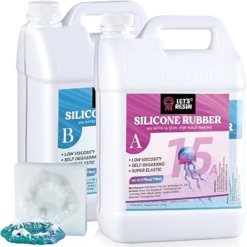 LET'S RESIN Silicone Mold Making Kit and 36 Colors Mica Powder