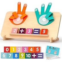 MOTREE Preschool Learning Toys for Toddlers 2-4, Educational Math Manipulatives Number Counting Blocks for Kids, Montessori Toys for 3-5 Year Old Boys Girls Birthday Gifts