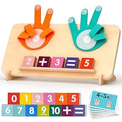 Preschool Learning Toys for Toddlers 2-4, Educational Math Manipulatives Number Counting Blocks for Kids, Montessori Toys for 3-5 Year Old Boys Girls Birthday Gifts