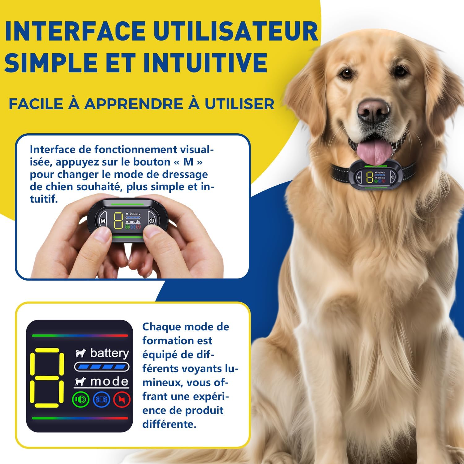 Design et qualité du collier anti aboiement