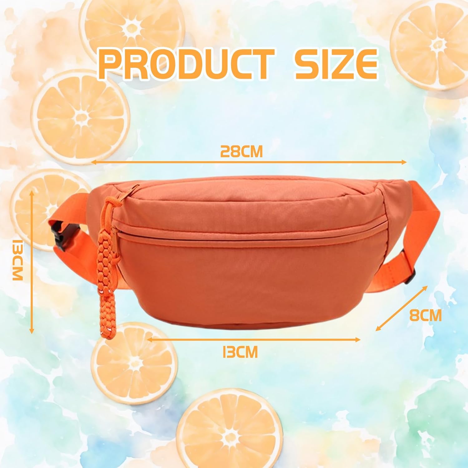 Belt Bag for Women,Crossbody Bags Fanny Packs for Women,Cross Body Bag(Orange)