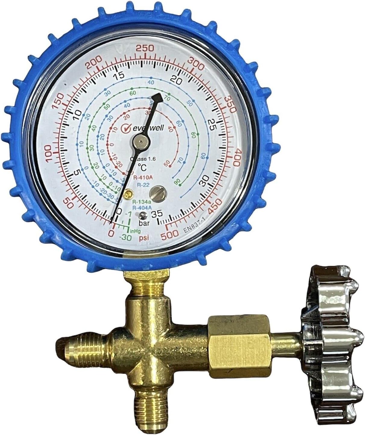 R410a r134a r22 r404a single manifold meter tests charging air