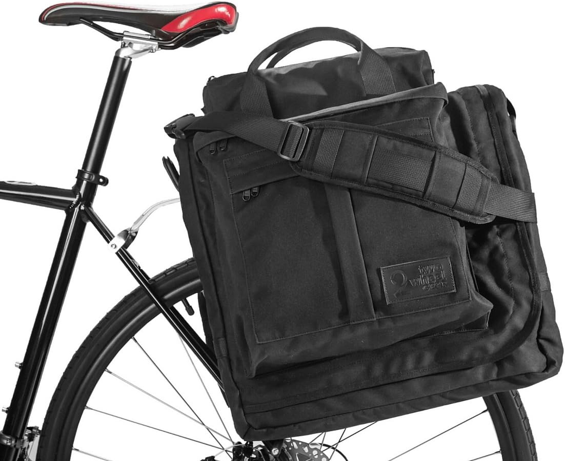 Two Wheel Gear - Executive 2.0 Garment Pannier - Military Waxed Canvas Commuter Suit Bag