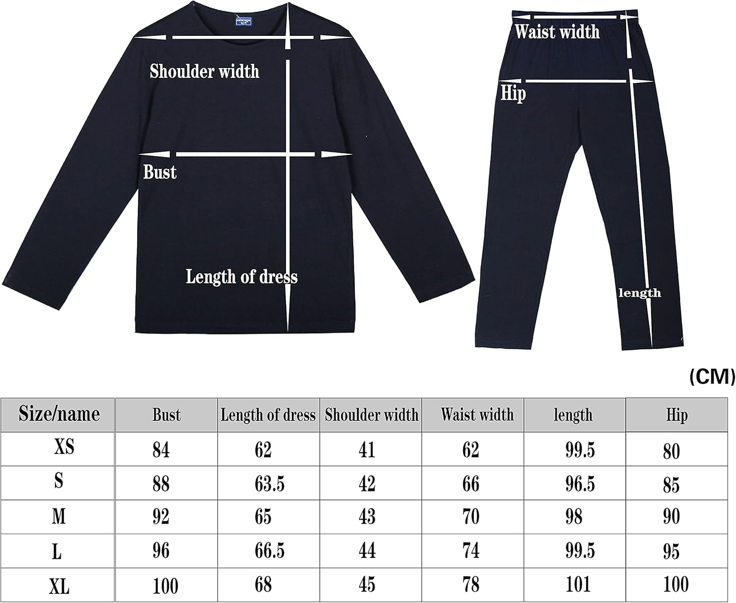 Mucwer Men's Thermal Underwear Set Cotton Long Sleeve Round-Neck Lined Warm Base Layer Thermals Pajamas Set (Black, M) : Clothing, Shoes & Jewelry