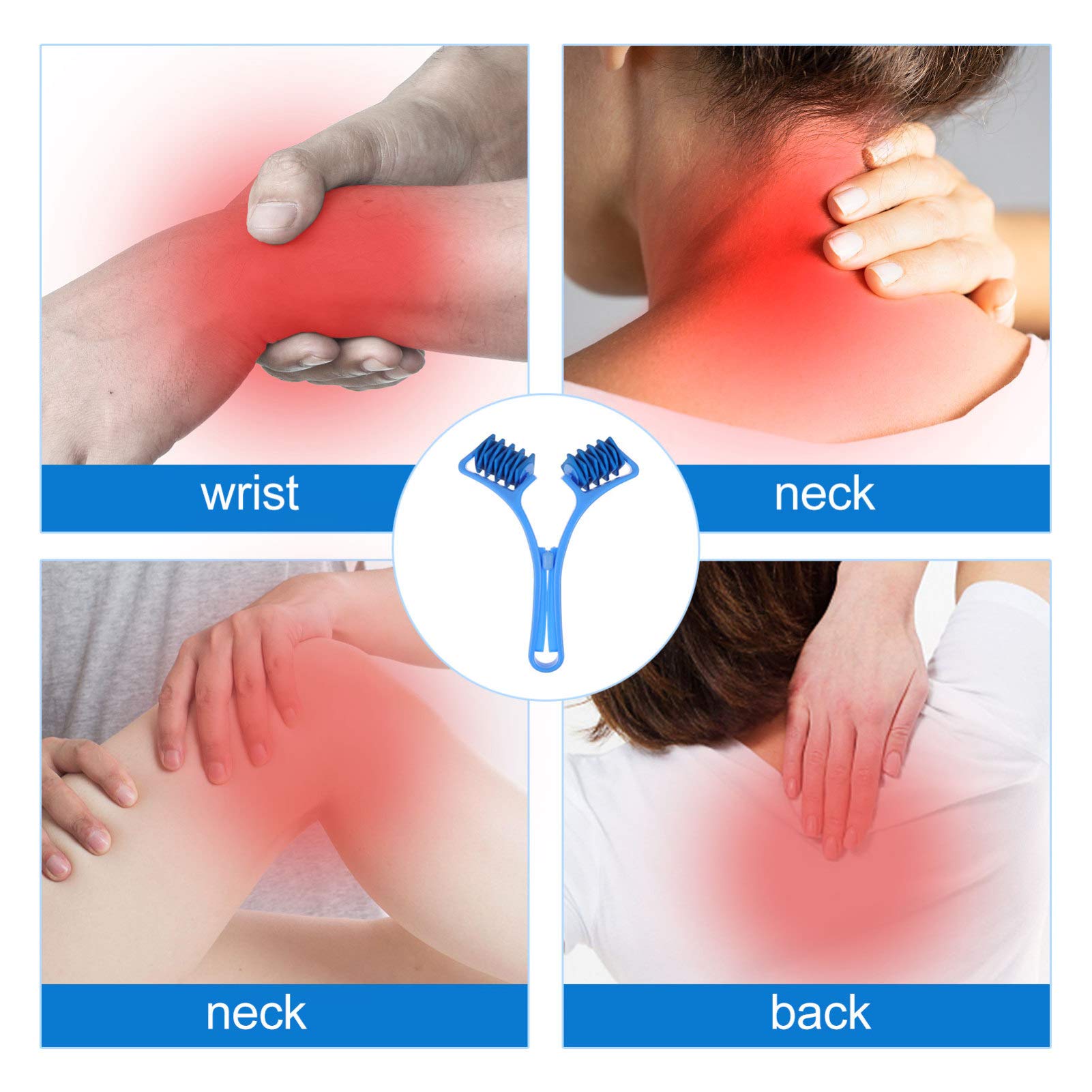 BESPORTBLE 1pc Massager Body Massage Line Roller Neck Leg Rollers Arm Roller Self Massage Roller Remover Hand Tools Whole Body Fascia Fitness Pp