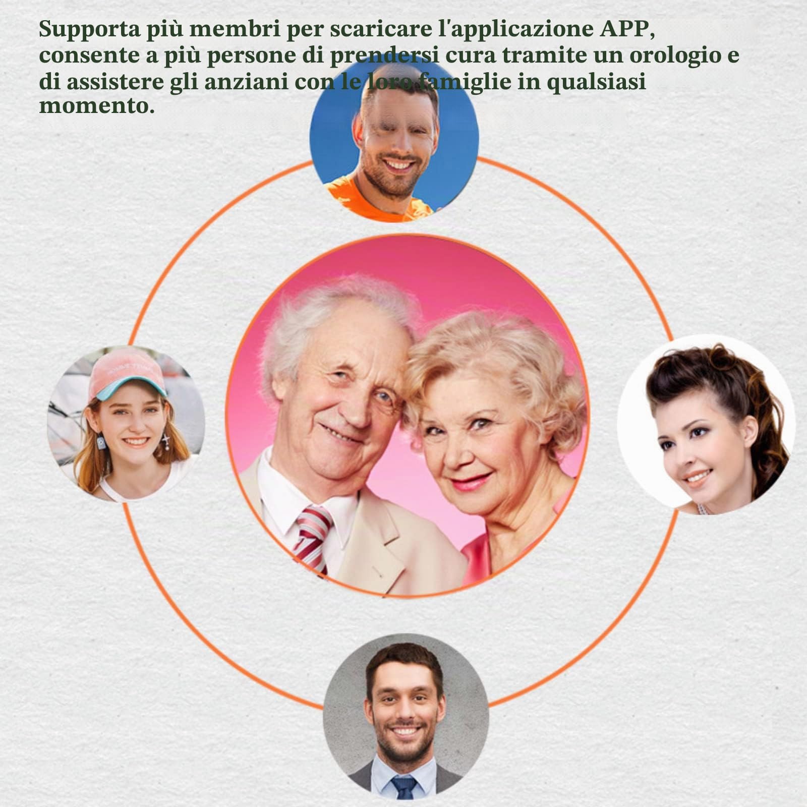 Localizzatore GPS anti-smarrimento per pazienti affetti da demenza, Alzheimer e autismo, orologio GPS per anziani con chiamata SOS, funzione di localizzazione e geofence,Black