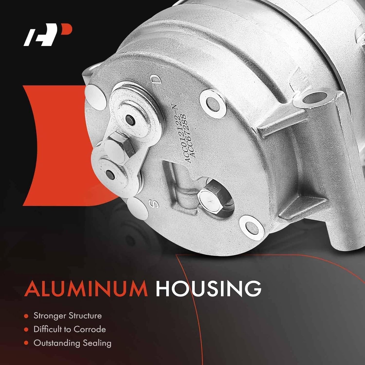 A-Premium Air Conditioner AC Compressor with Clutch Compatible with Chevrolet Camaro 5.7L 1998-2002, Pontiac Firebird 5.7L 1998-2002