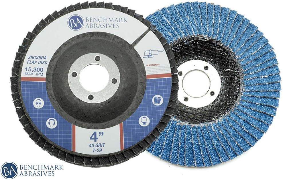Chеареѕt 🛒 Benchmark Abrasives 4 x 5/8 Premium Type 29 Zirconia Flap Discs - 10 Pack (40 Grit) Hоttеѕt Sаlе Benchmark Abrasives 4 x 5/8 Premium Type 29 Zirconia Flap Discs - 10 Pack (40 Grit)