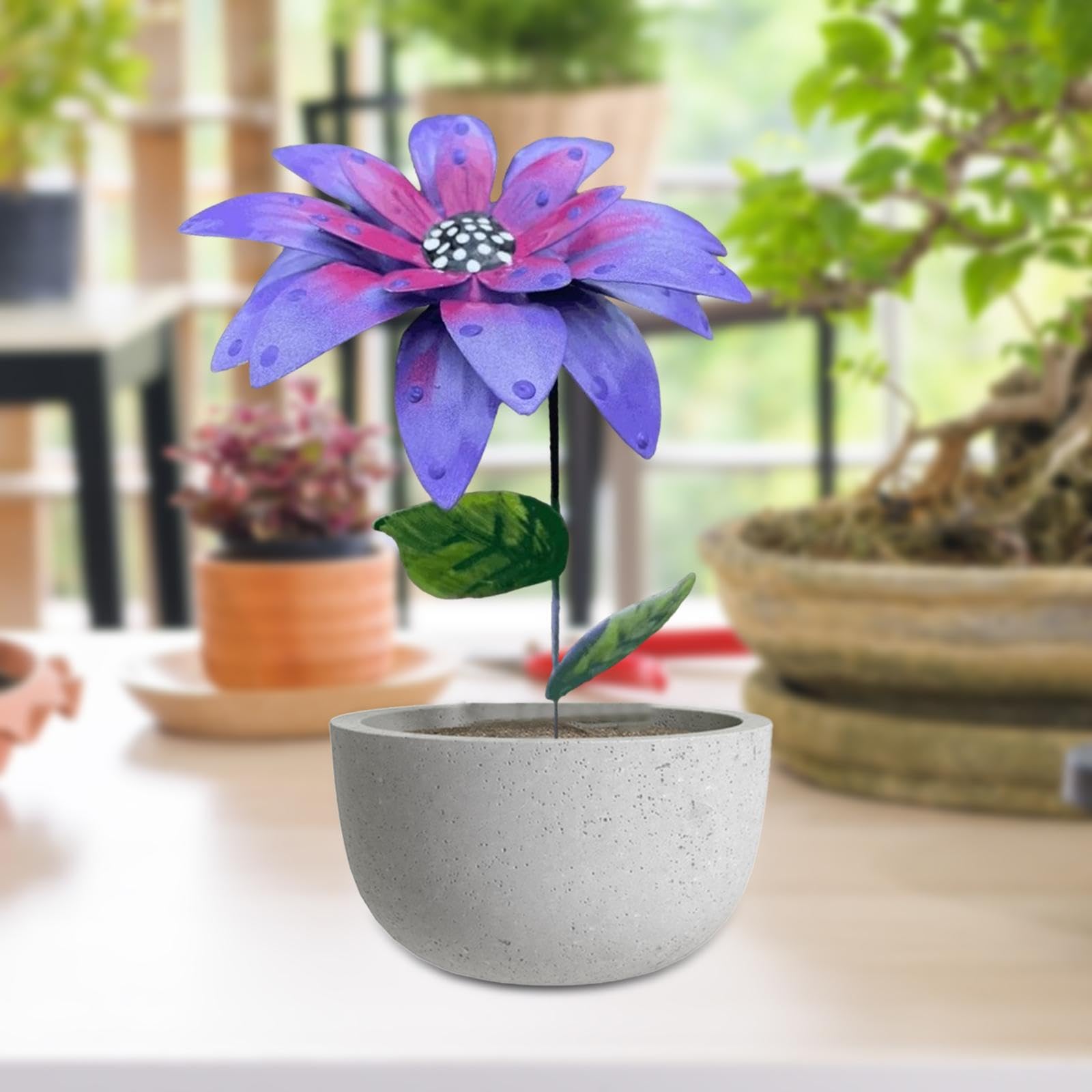 陶器の花瓶 カラフルでモダンな陶器の水栽培の花 装飾的なドライ 