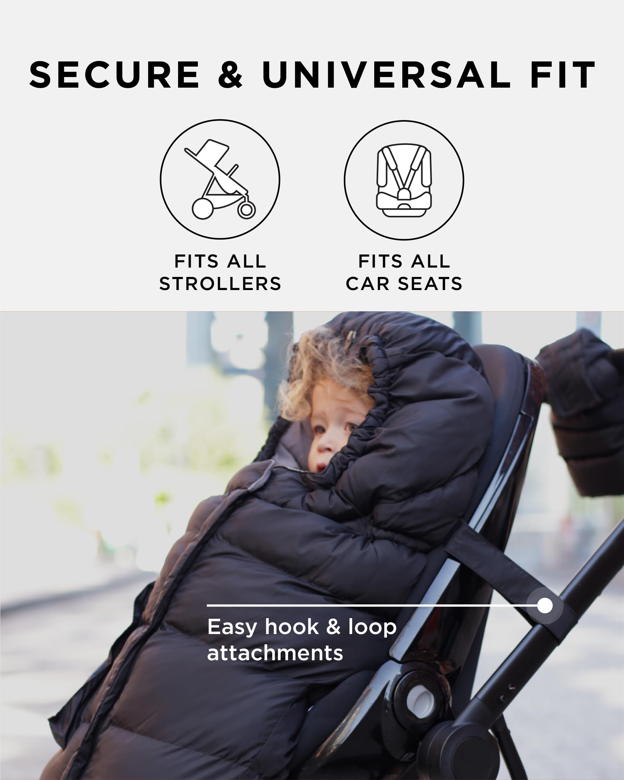 Saco Evolutivo Blanket 212 de 7AM para Bebés y Niños Pequeños - Ajustable, Universal y Seguro para Cochecito y Silla de Auto, Repelente al Agua, Aislamiento Térmico y Forro Polar Suave, Lavable