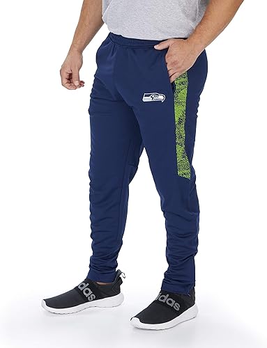 Zubaz Men's Track Pant with Half Sides