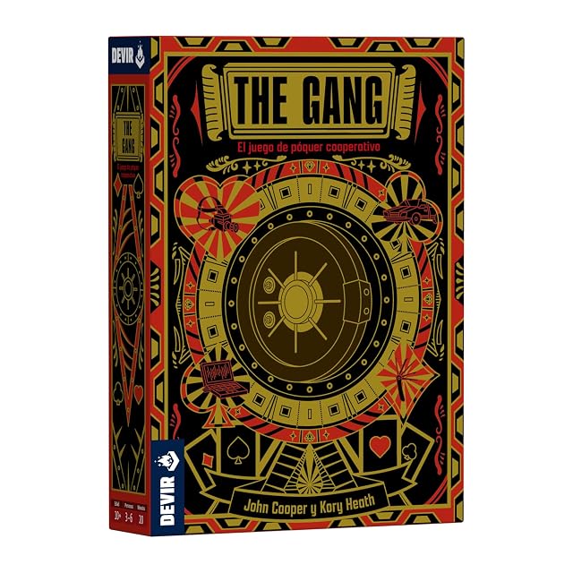 Devir - The Gang – Juego de Mesa Cooperativo de Estrategia y Póker | Juego de Cartas para Adultos y Familias | Robo en Equipo y Coordinación de Ladrones Profesionales