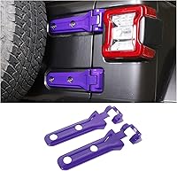 Vista 1 de CheroCar Cubierta de bisagra para portón trasero Jeep JL, soporte de neumático de repuesto para puerta trasera, accesorios exteriores para Jeep